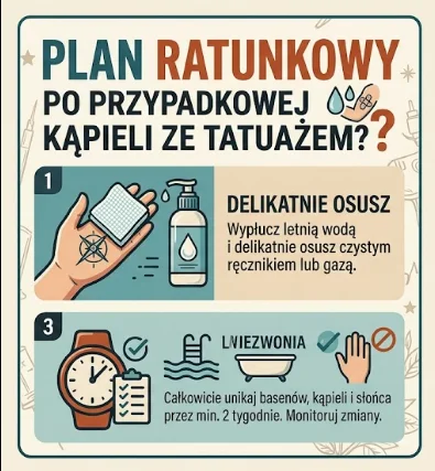 Przypadkowa kąpiel ze świeżym tatuażem? Plan ratunkowy