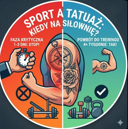 Sport a tatuaż: kiedy można wrócić na siłownię?