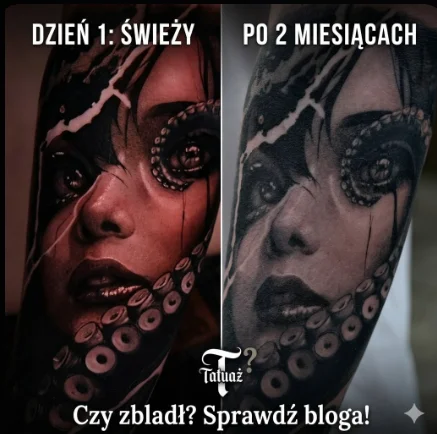 Tatuaż zbladł po czasie? Co dzieje się po 2 miesiącach
