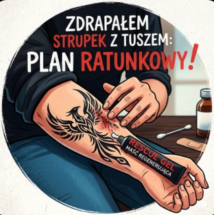 Zdrapałem strupek z tuszem: plan ratunkowy