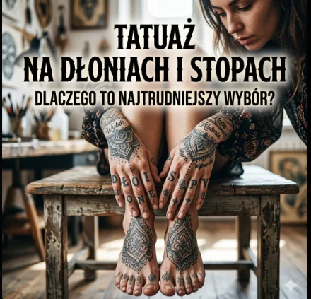 Tatuaż na dłoniach i stopach: dlaczego to najtrudniejszy wybór?