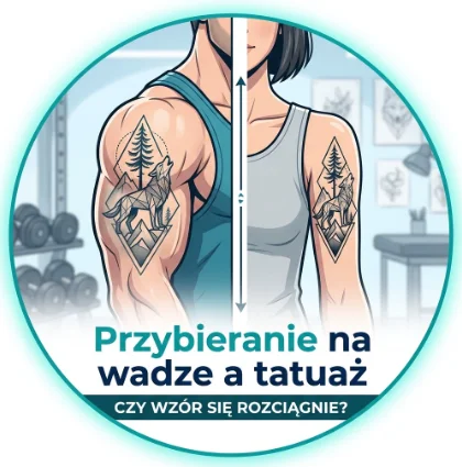 Przybieranie na wadze a tatuaż: czy wzór się rozciągnie?