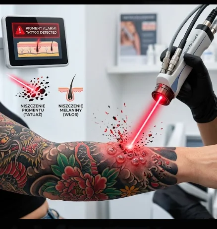 Tatuaż a depilacja laserowa: niebezpieczne połączenie