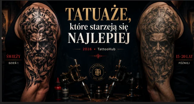 Tatuaże, które starzeją się najlepiej w 2026 roku – jak zrobić dziarę, która będzie piękna za 10–20 lat