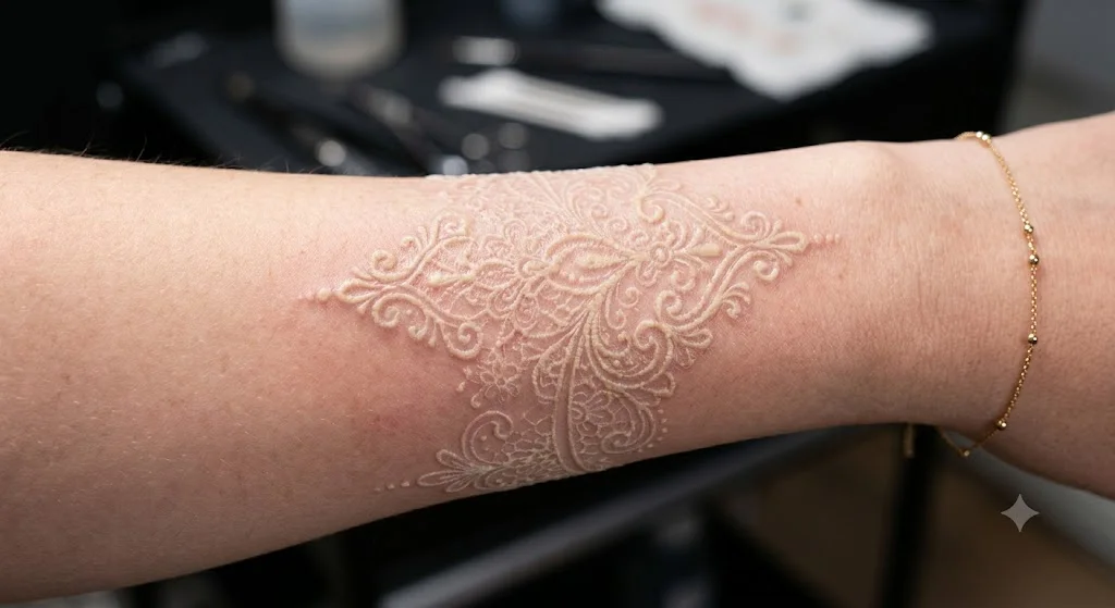 Optyczna pułapka: Dlaczego białe tatuaże żółkną, znikają i zamieniają się w blizny (Analiza od TattooHub)