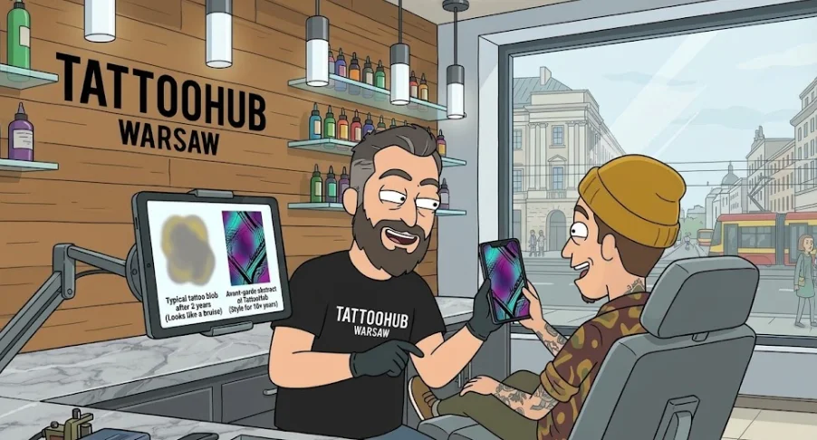 Trend na tatuaże-siniaki (Bruise Tattoo) i barwne plamy: awangardowa moda z TikToka czy kosztowny przepis na wiecznego krwiaka?