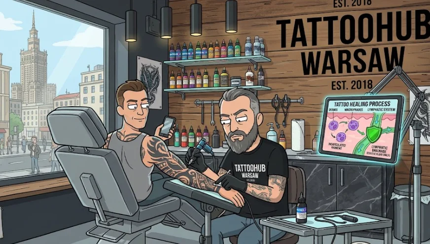 Duże tatuaże (Blackwork, Rękaw, Plecy) a układ limfatyczny: czy tusz obciąża węzły chłonne, dokąd trafia nadmiar pigmentu i jak bezpiecznie tatuować duże powierzchnie